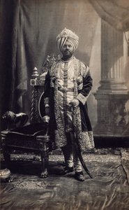 Maharajá Jagatjit Singh de Kapurthala, c.1903 (impresión a la albúmina)