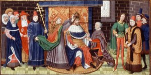 Coronación del emperador Carlomagno de Brabant School