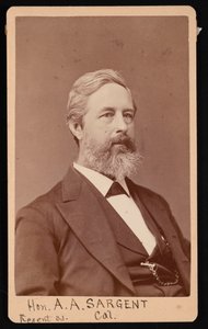 Retrato de Aaron Augustus Sargent 1827-1887, antes de 1881 de Brady