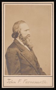 Retrato de John Franklin Farnsworth 1820-1897, antes de 1897 de Brady