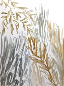 Abstracto botánico con tonos terrosos de Breanna Megan Studio
