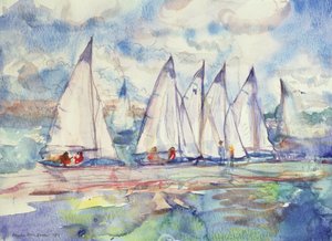 Veleros azules, 1989 de Brenda Brin Booker