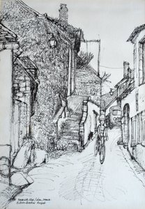 Casa con escalones, Culen, Francia
