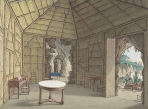 Comedor, Villa Barbaja, Nápoles, 1800-1870 de British Anonymous 19th Century.
