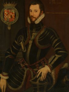 Retrato de Walter Devereux 1539-1576, Primer Conde de Essex, fechado en 1572 de British Painter.