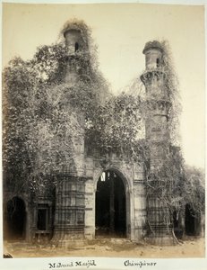 Mahmud Masjid (Nagina Masjid), Champaner, c.1875 (fotografía en b/n) de British Photographer