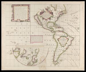 Una nueva y correcta carta marina de todo el mundo mostrando las variaciones de la brújula tal y como se encontraban en el año M.D.CC de British School