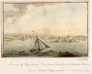 Serie de bocetos, vistas en Gran Bretaña, el continente y América 1772-1778 (acuarela)