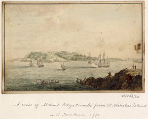 Serie de bocetos, vistas en Gran Bretaña, el continente y América 1772-1778 (acuarela) de British School