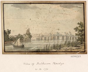 Serie de bocetos, vistas en Gran Bretaña, el continente y América 1772-1778 (acuarela) de British School