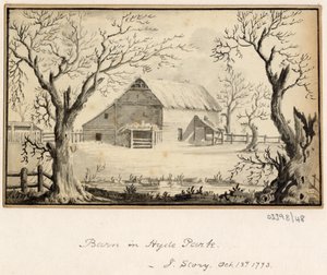 Serie de bocetos, vistas en Gran Bretaña, el continente y América 1772-1778 (acuarela)