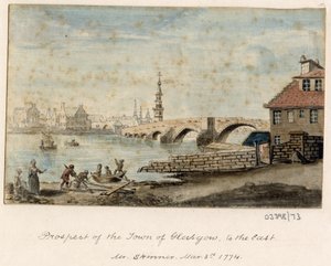 Serie de bocetos, vistas en Gran Bretaña, el continente y América 1772-1778 (acuarela) de British School