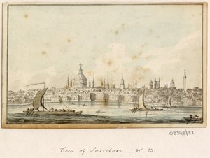 Serie de bocetos, vistas en Gran Bretaña, el continente y América 1772-1778 (acuarela)