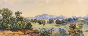 A través del valle (acuarela) de British School