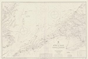 Mapa de la zona de Dover y Calais a Orfordness de British School