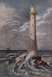 Faro Eddystone, frente a Plymouth, finales del siglo XIX (litografía en color)