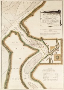 Mapa del río Hoogly, c.1777 (grabado) de British School