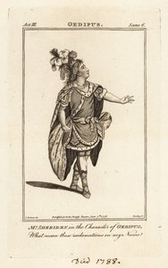 Mr. Thomas Sheridan en el personaje de Edipo en Edipo de John Dryden, Teatro Covent Garden de British School