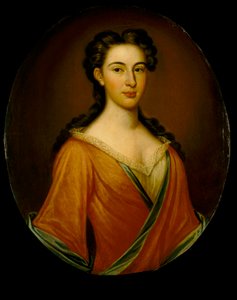Sra. de Edmund Nelson (1698-1789), c.1720 (óleo sobre lienzo) de British School