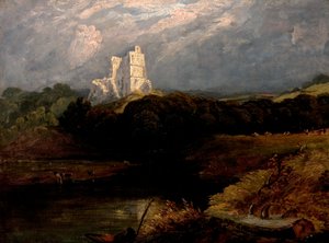 Castillo de Norham, Northumberland (óleo sobre lienzo) de British School