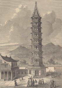Torre de porcelana de Nanjing (grabado) de British School