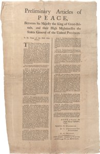 Artículos preliminares de paz entre Gran Bretaña y las Provincias Unidas, 02 de septiembre de 1783 de British School