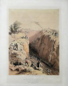 Corte de rocas en Bishopton en el Glasgow de British School