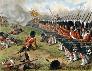 El avance de los 93º Sutherland Highlanders en la batalla del Alma 1854 - en "Harper