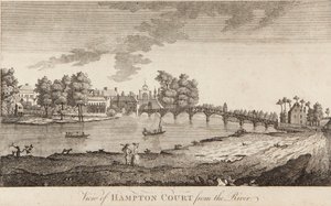Vista de Hampton Court desde el río de British School