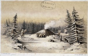 Winter Habitations of the Kutchin People of North America and Alaska en "Artic Searching Expedition: a journal of a boat voyage through Rupert