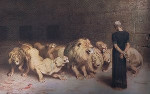 Daniel en el foso de los leones, Bibbys Annual de Briton (after) Riviere
