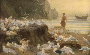 Un Vagabundo del Viejo Mundo, 1887, c1930 de Briton Riviere