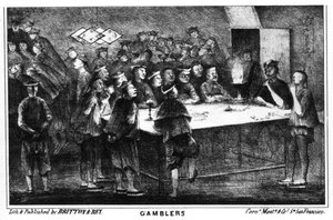 Juego durante la fiebre del oro de California, siglo XIX
