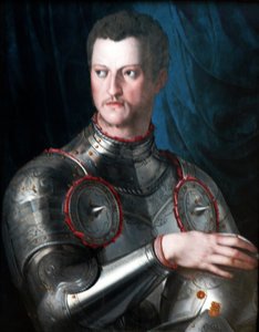 Retrato de Cosimo I dei Medici con armadura.
