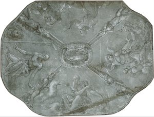 Boceto para el fresco del techo de la Capella d