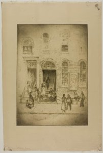 Chicago - Pequeña Italia, Grand Ave de Bror Julius Olsson Nordfeldt