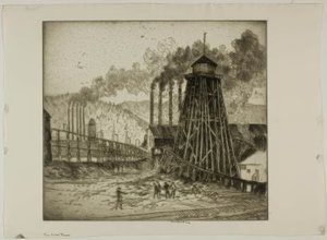 La torre de agua de Bror Julius Olsson Nordfeldt