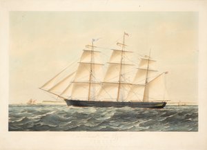 The Celebrated Iron Clipper Ship Chile 767 Tons Register, belonging to Messrs Seymour Peacock  Co of London