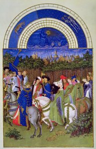 Facsímil de Mayo: Figuras cortesanas a caballo, de 