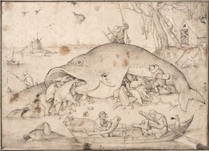 Pez grande come pez chico, 1556 de Bruegel