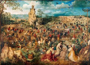 Cristo llevando la cruz de Bruegel