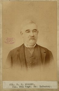 Richard H. Musser, Coronel, 9ª Infantería de Missouri (Confederada) de Brunswick J. Sharer