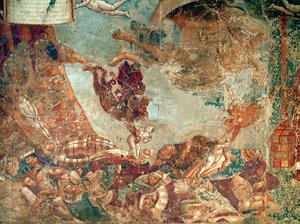 Triunfo de la Muerte, fresco ... (fresco) de Buonamico Buffalmacco