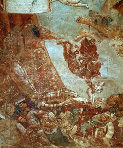 Triunfo de la Muerte, fresco ... (fresco) de Buonamico Buffalmacco
