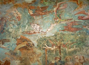 Triunfo de la Muerte, fresco ... (fresco) de Buonamico Buffalmacco