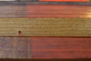 Manuscrito de Hoja de Palma Birmano