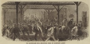 El Salón de la Marsellesa, Belleville, París, en el Arresto de Rochefort de Burn Smeeton