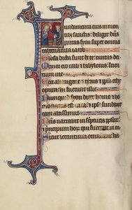 Inicial F: La Coronación de la Virgen de Bute Master