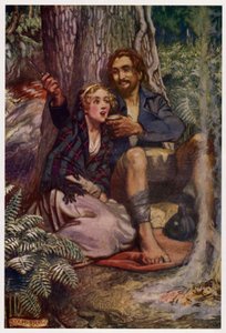 "En un valle escondido, donde nadie podía ver" de Byam (after) Shaw