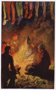 Ilustración para El Claustro y El Hogar de Charles Reade de Byam (after) Shaw